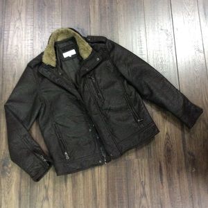 Calvin Klein Bomber Jacket with Sherpa collar